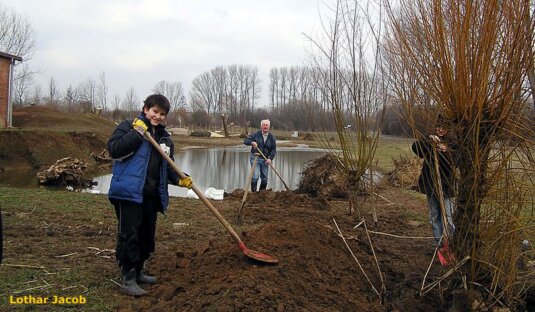Anlage des Außengeländes 2006