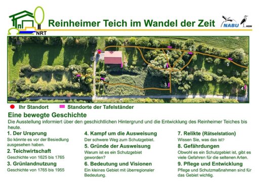 Außenausstellung Geschichte des Reinheimer Teichs